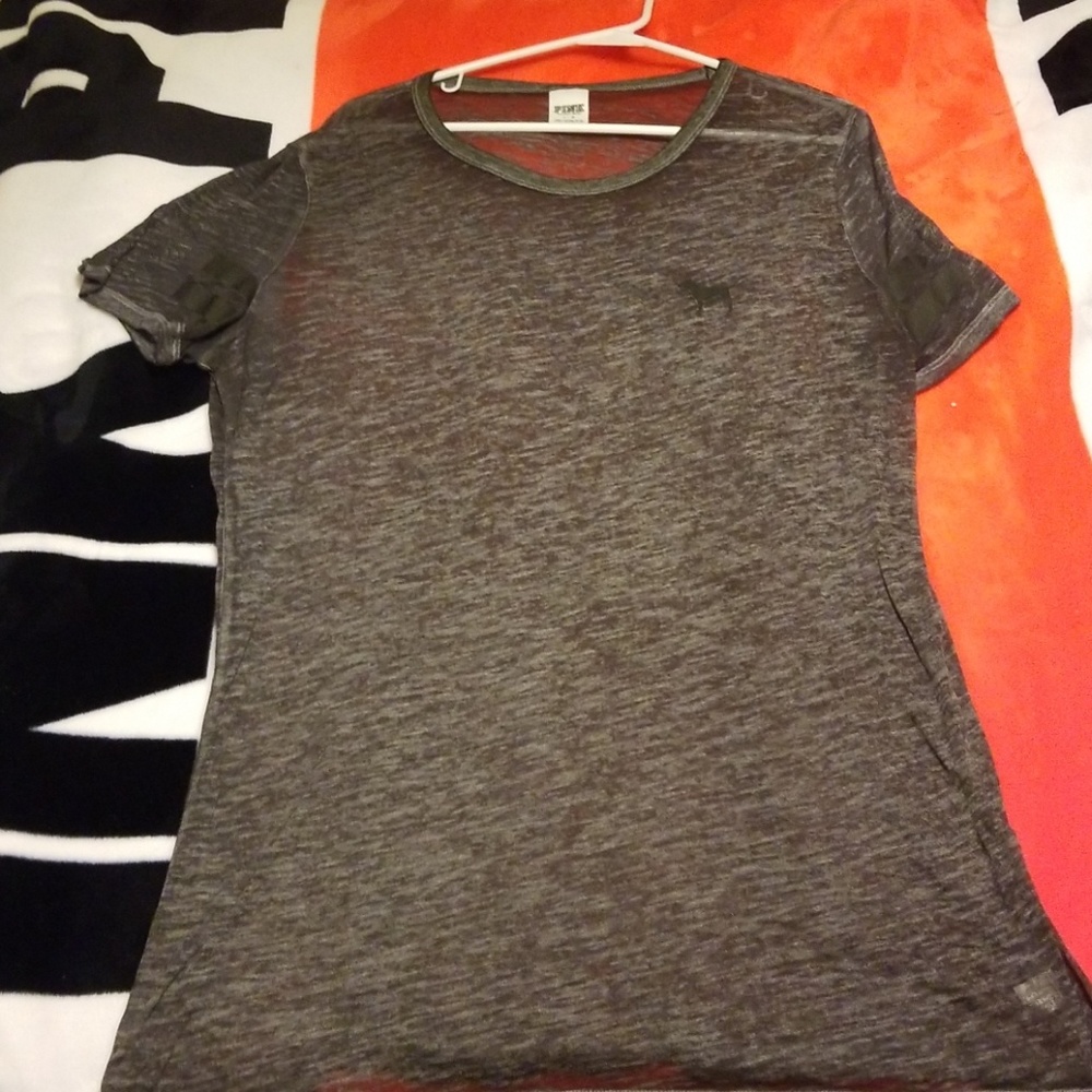 PINK gray tee
